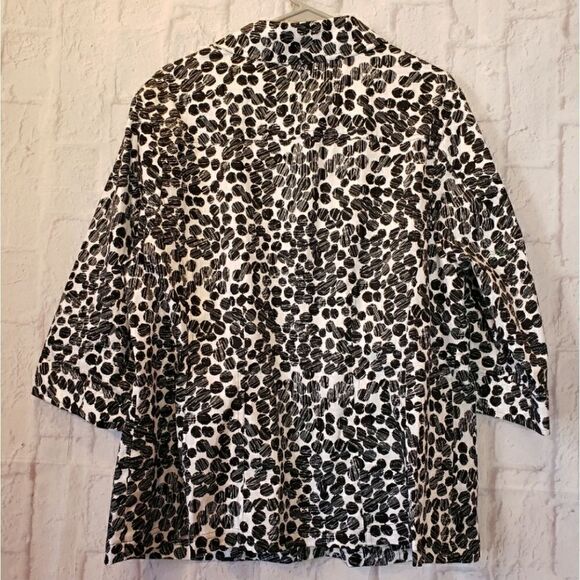 SUNNY TAYLOR 3/4 Sleeves Black & White Jacket - Picture 5 of 5